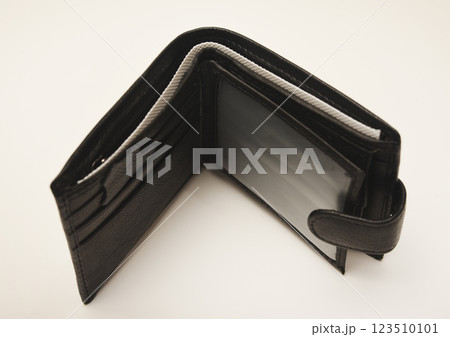 Black leather wallet. A wallet with credit cards. Black leather wallet. A wallet with credit cards. 123510101