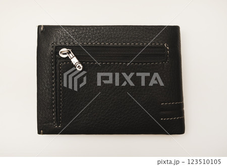 Black leather wallet. A wallet with credit cards. Black leather wallet. A wallet with credit cards. 123510105
