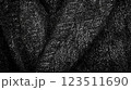 Macro Shot of Black and White Wool Herringbone 123511690