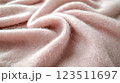 Soft Blush Pink Wool Fabric with Folds 123511697