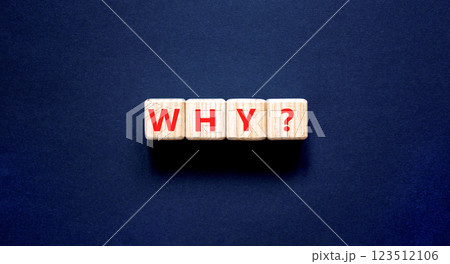Why question symbol. Concept word Why question on beautiful wooden blocks. Beautiful black table black background. Business, lifestyle, support and why question concept. Copy space. Why question symbol. Concept word Why question on beautiful wooden blocks. Beautiful black table black background. Business, lifestyle, support and why question concept. Copy space. 123512106
