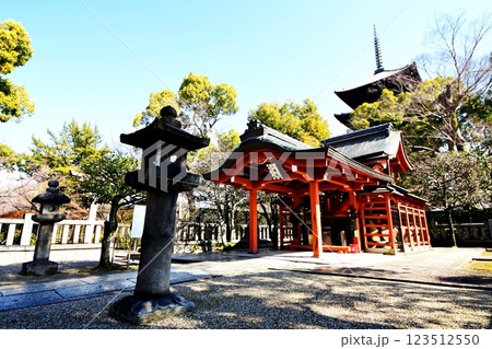 京都府 東寺・八島神社 八島社殿 京都市 南区 九条町 2022年2月 京都府 東寺・八島神社 八島社殿 京都市 南区 九条町 2022年2月 123512550