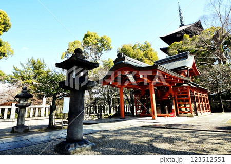 京都府　東寺・八島神社 八島社殿　京都市 南区 九条町　2022年2月 123512551
