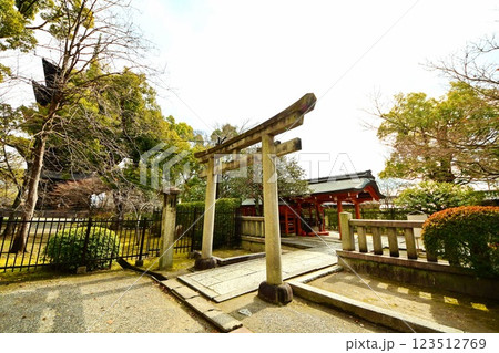 京都府 東寺・八島神社 八島社殿 京都市 南区 九条町 2022年2月 京都府 東寺・八島神社 八島社殿 京都市 南区 九条町 2022年2月 123512769