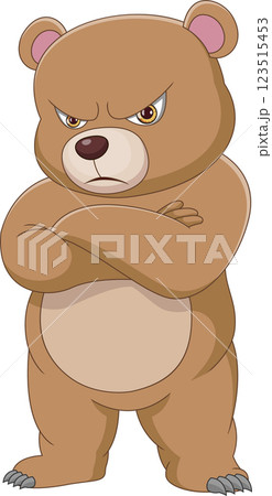 angry baby bear cartoon angry baby bear cartoon 123515453