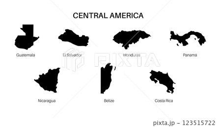 Central America countries 123515722