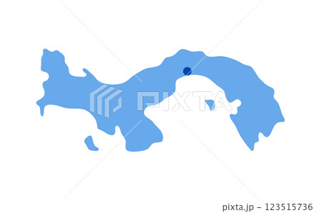 Panama country silhouette 123515736