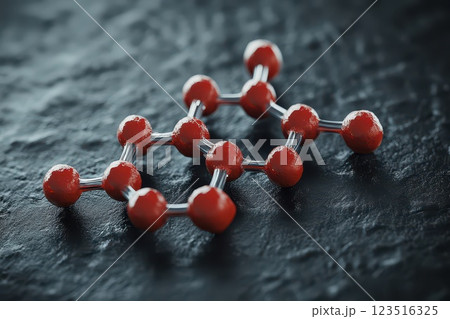 Molecular compound on dark surface Molecular compound on dark surface 123516325