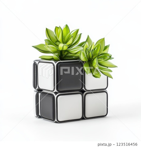 Puzzle block succulent planter 123516456