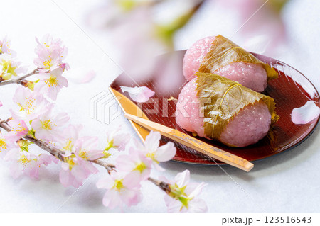 【春素材】桜餅・関西風桜餅・道明寺【食べ物素材】 【春素材】桜餅・関西風桜餅・道明寺【食べ物素材】 123516543
