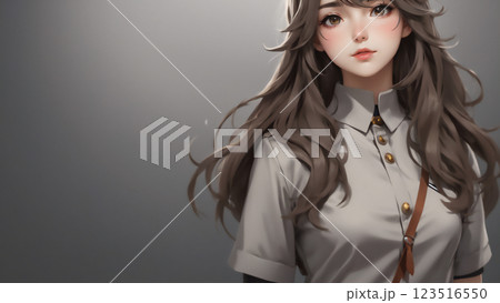 制服の少女 123516550