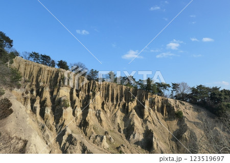 切り立った岩 切り立った岩 123519697