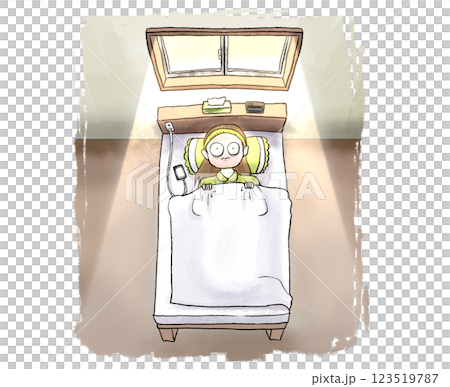 眠れなかった朝 123519787