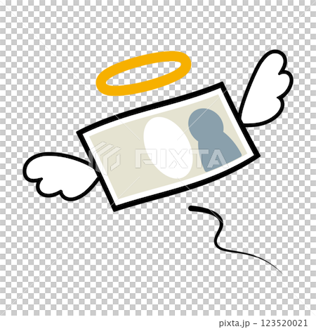 お金がなくなる 飛ぶ イメージイラスト素材 お金がなくなる 飛ぶ イメージイラスト素材 123520021