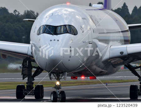 フィンランド航空A350-900成田タキシングトヨミ フィンランド航空A350-900成田タキシングトヨミ 123520439