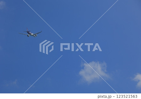 夏の青空と白い雲 夏の青空と白い雲 123521563