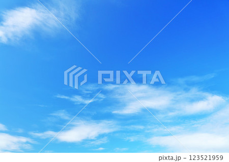 秋の青空と雲 123521959