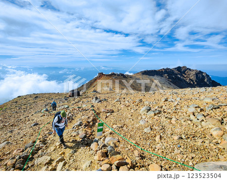 夏の御嶽山登山：王滝頂上～剣ヶ峰（八丁ダルミ） 123523504
