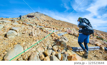 夏の御嶽山登山：王滝頂上～剣ヶ峰（八丁ダルミ） 123523644