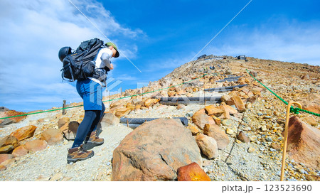 夏の御嶽山登山:王滝頂上~剣ヶ峰(八丁ダルミ) 夏の御嶽山登山:王滝頂上~剣ヶ峰(八丁ダルミ) 123523690
