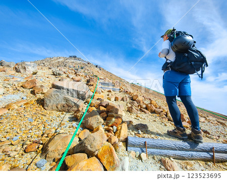 夏の御嶽山登山:王滝頂上~剣ヶ峰(八丁ダルミ) 夏の御嶽山登山:王滝頂上~剣ヶ峰(八丁ダルミ) 123523695