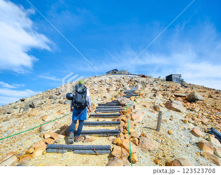 夏の御嶽山登山：王滝頂上～剣ヶ峰（八丁ダルミ） 123523708