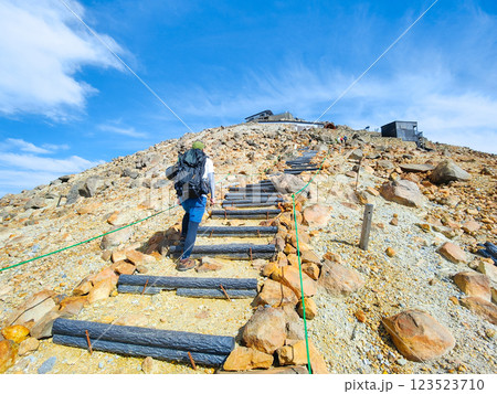 夏の御嶽山登山：王滝頂上～剣ヶ峰（八丁ダルミ） 123523710