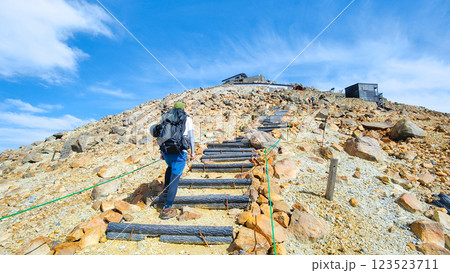 夏の御嶽山登山：王滝頂上～剣ヶ峰（八丁ダルミ） 123523711