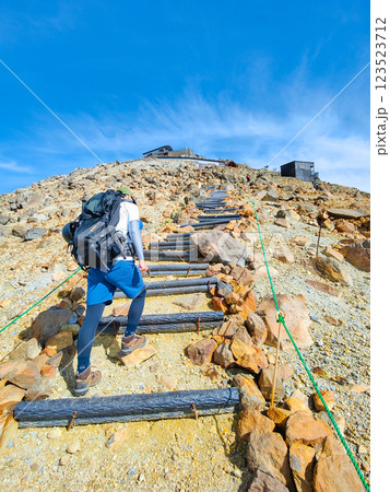 夏の御嶽山登山:王滝頂上~剣ヶ峰(八丁ダルミ) 夏の御嶽山登山:王滝頂上~剣ヶ峰(八丁ダルミ) 123523712