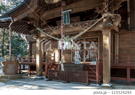 火防(ひぶせ)の神と知られる愛宕神社拝殿【茨城県笠間市】 火防(ひぶせ)の神と知られる愛宕神社拝殿【茨城県笠間市】 123524293