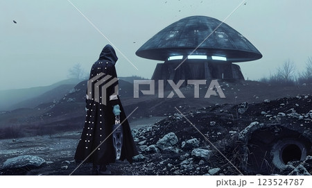 荒廃的なSF風の画像 055 AI画像 123524787