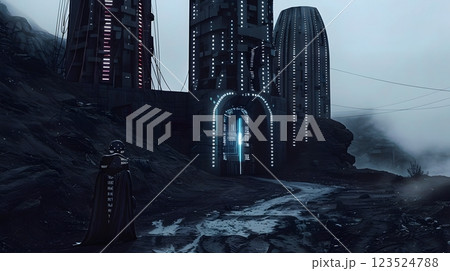 荒廃的なSF風の画像 056 AI画像 123524788