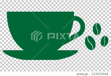 Coffee icon green 123525448