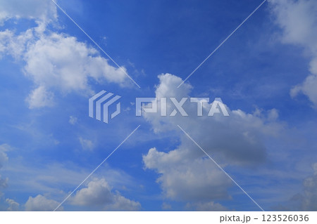 雲のある青空 雲のある青空 123526036