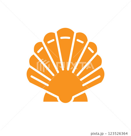 Shell icon logo design template isolated illustration Shell icon logo design template isolated illustration 123526364