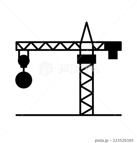 Crane icon logo design template isolated illustration Crane icon logo design template isolated illustration 123526385