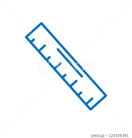 Ruler icon logo design template isolated illustration Ruler icon logo design template isolated illustration 123526391