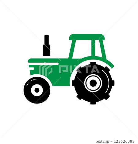 Farm truck icon logo design template isolated illustration 123526395