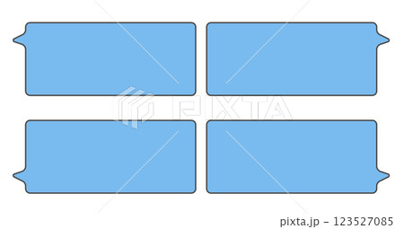 アニメの吹き出し 123527085