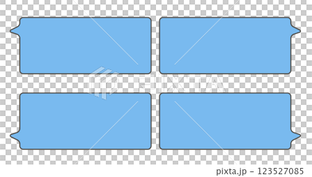アニメの吹き出し 123527085