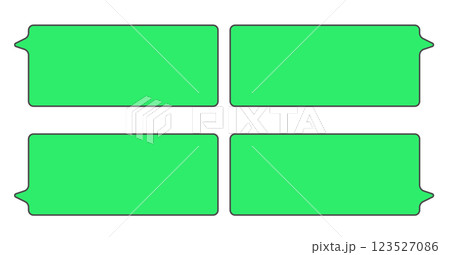 アニメの吹き出し 123527086