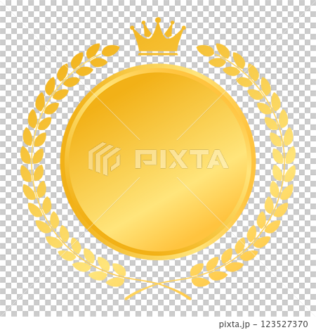 ランキングアイコン ゴールド 123527370
