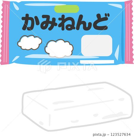 市販の紙粘土 123527634