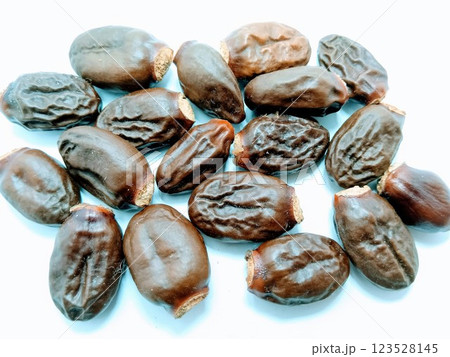 A picture of Lychee seed's isolated on white background A picture of Lychee seed's isolated on white background 123528145