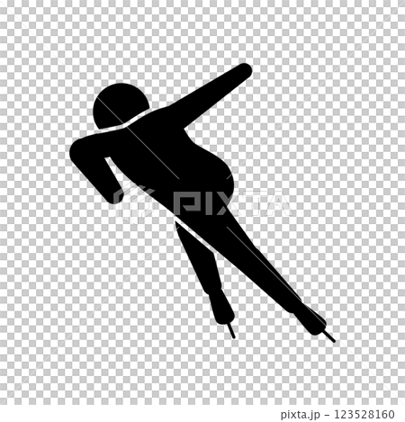 速度滑冰圖標 速度滑冰圖標 123528160