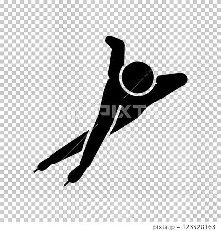 速度滑冰圖標 123528163