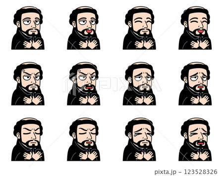 フランシスコ・ザビエルのイラストセット 123528326