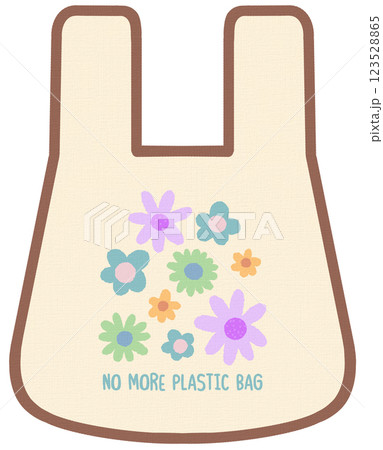 World Earth Day Cute Recycle Fabric Bag With Flowers Pattern World Earth Day Cute Recycle Fabric Bag With Flowers Pattern 123528865