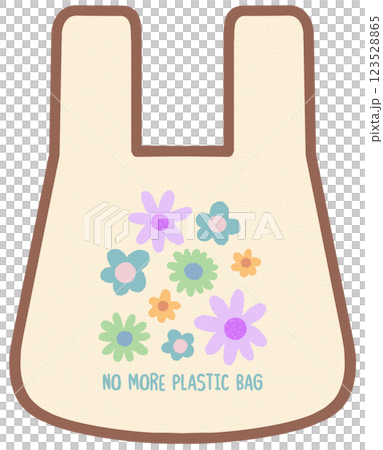 World Earth Day Cute Recycle Fabric Bag With Flowers Pattern World Earth Day Cute Recycle Fabric Bag With Flowers Pattern 123528865