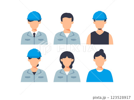 建設会社の社員のイラスト 123528917